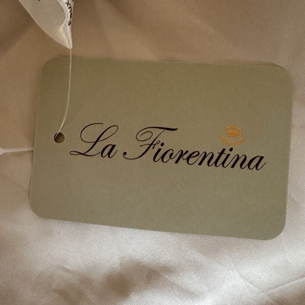 La Fiorentina Faux Fur Taupe Shawl/Wrap Ring zipper close mob wife style glam - Picture 6 of 11